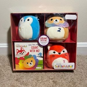 Original Squishmallows Count With Me Book Gift Set